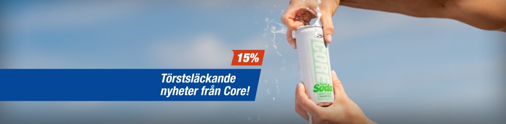 Trstslckande nyheter! Core Energy Drink + Core Protein Water 